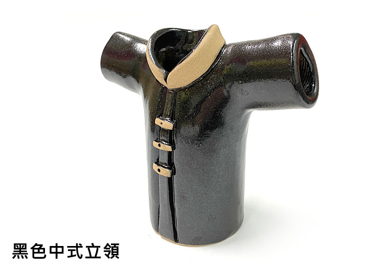 客家服飾筆筒-黑色中式立領